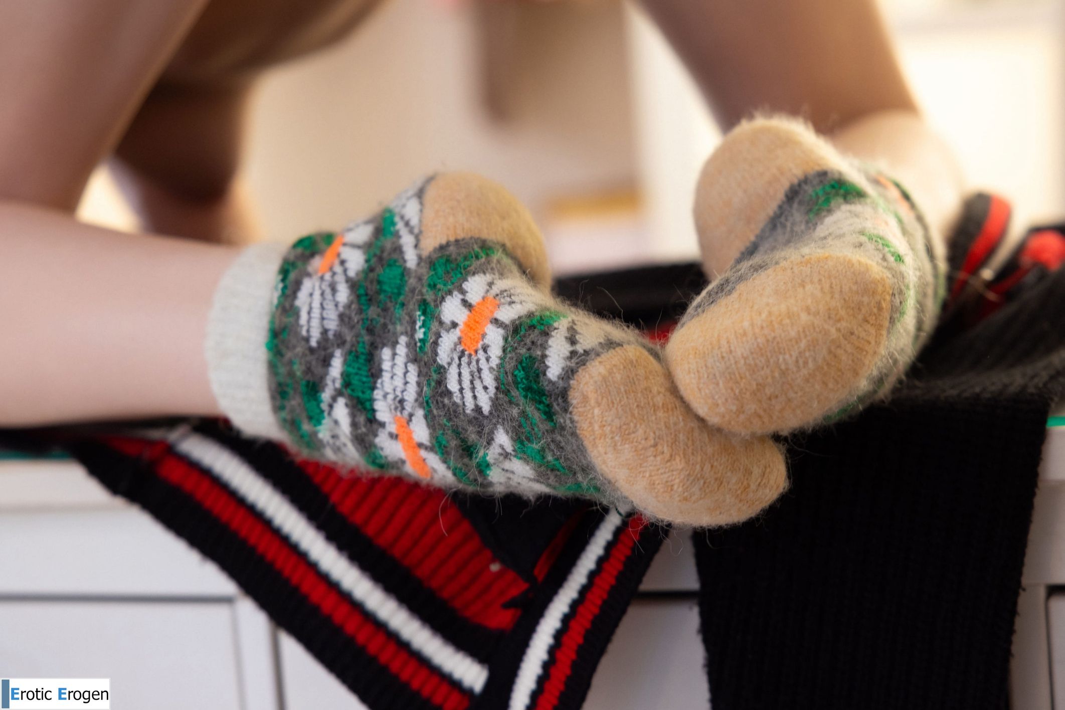 Minnie Lighter in Varsity Sweater. Picture 21
