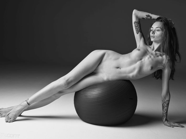 Inga in Black And White Nude Art. Thumb 28